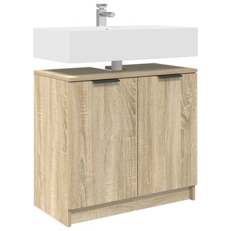 Badkamerkast Sonoma Eiken 64,5 x 33,5 x 59 cm Bewerkt hout 3