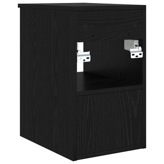Badkamerkast Tussenin Zwart eiken 30 x 41 x 50 cm Bewerkt hout 6