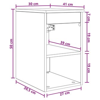 Badkamerkast Tussenin Oud hout 30 x 41 x 50 cm Bewerkt hout 9