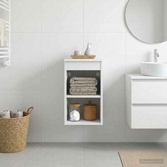 Badkamerkast Tussenin Wit 30 x 44,5 x 50 cm Bewerkt hout 4