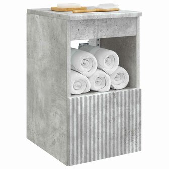 Badkamerkast Betongrijs 30 x 35 x 50 cm Bewerkt hout 3