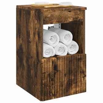 Badkamerkast Gerookt eiken 30 x 35 x 50 cm Bewerkt hout 3