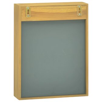 Spiegelkast 30x10x40 cm massief teakhout 4