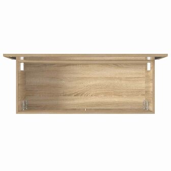 Badkamerkast met spiegel bewerkt hout sonoma eikenkleurig 8