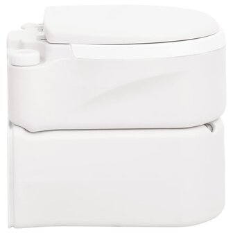 Campingtoilet ge&amp;iuml;ntegreerd 24+17 L HDPE en PP wit 3