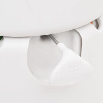 Campingtoilet ge&amp;iuml;ntegreerd 24+17 L HDPE en PP wit 8
