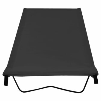 Veldbedden 2 st 180x60x19 cm oxford stof en staal zwart 3