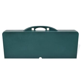 Campingset inklapbaar lichtgewicht 120x60 cm aluminium groen 5