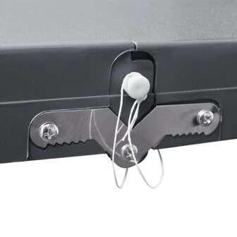 Campingset inklapbaar lichtgewicht 120x60 cm aluminium grijs 3