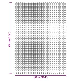 Tenttapijt 3,5x2,5 m antracietkleurig 7