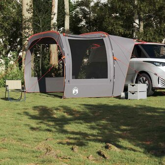 Autotent waterdicht grijs en oranje 3