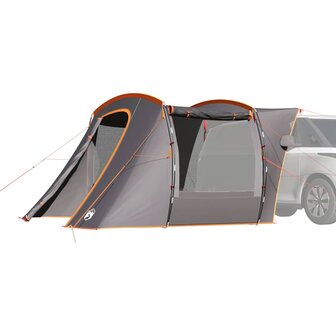 Autotent waterdicht grijs en oranje 1
