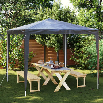 Partytent professioneel 90 g/m&amp;sup2; 2,5x2,5 m antraciet 1