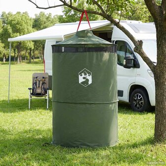 Pop-up Toilet Tent met Hangende Touw Groen 97 x 126 cm 1