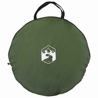 Pop-up Toilet Tent met Hangende Touw Groen 97 x 126 cm 5