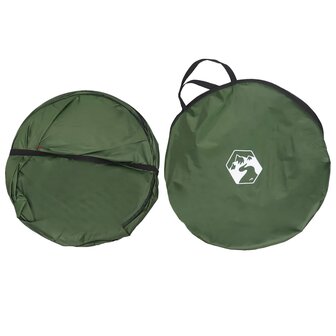 Pop-up Toilet Tent met Hangende Touw Groen 97 x 126 cm 6