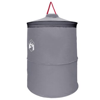Pop-up Toilet Tent met Hangende Touw Grijs en Oranje 4
