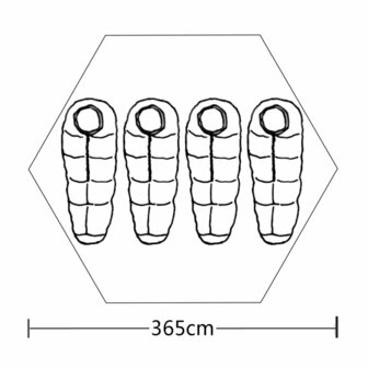 Tent 4-persoons meerkleurig 6