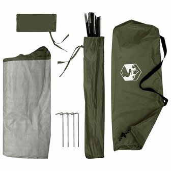 Opbergtent Olijfgroen 120 x 50 x 70 cm Polyester en staal 8