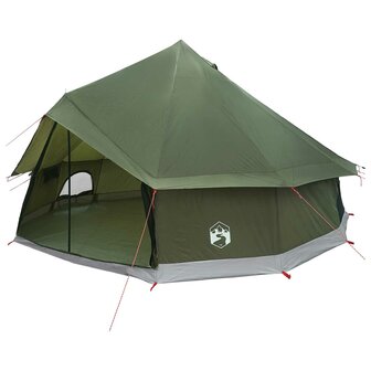 Tipi Tent Olijfgroen 400 x 400 x 250 cm Polyester en staal 2