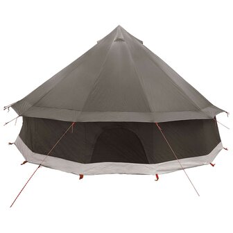 Tipi Tent Bruin Grijs 400 x 400 x 250 cm Polyester en staal 7