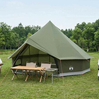 Tipi Tent Olijfgroen 500 x 500 x 300 cm Polyester en staal 1