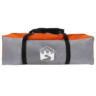 Tunneltent Grijs en Oranje 390 x 215 x 152 cm 7