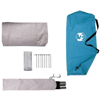 Tunneltent Blauw 4-persoons 185T Polyester met PU Coating 9