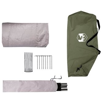 Tunneltent Olijfgroen 4-persoons 185T Polyester met PU Coating 9