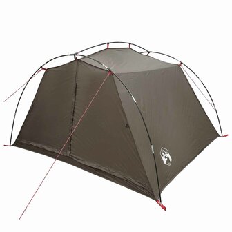 Tunneltent Bruin en Grijs 4-persoons 3