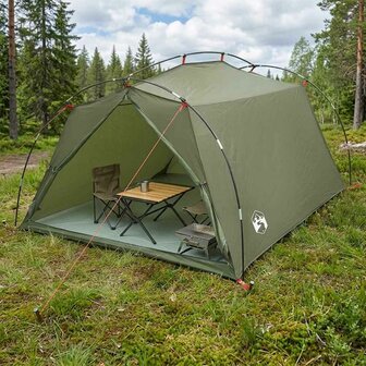 Tunneltent Olijfgroen 2-persoons 185T Polyester met PU Coating 1