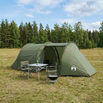 Tunneltent Olijfgroen 410 x 175 x 105 cm Polyester en staal 1