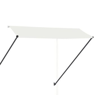 Luifel uittrekbaar met LED 300x150 cm cr&amp;egrave;me 4