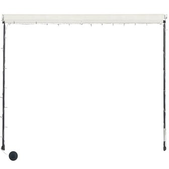 Luifel uittrekbaar met LED 350x150 cm cr&amp;egrave;me 5