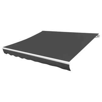 Vervangingsdoek voor luifel 3,5x2,5 m polyester grijs 2