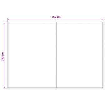 Vervangingsdoek voor zonnescherm Antracietkleurig 350 x 250 cm 5