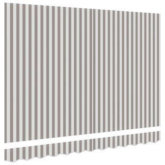 Vervangingsdoek voor zonnescherm Lichtgrijs en wit. 3 x 2,5 m 3