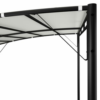 Zonneluifel 3x3x2,55 m cr&amp;egrave;mekleurig 5