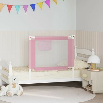 Bedhekje peuter 90x25 cm stof roze 1