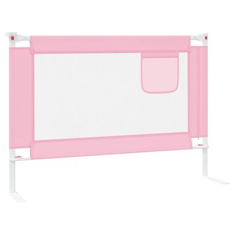 Bedhekje peuter 90x25 cm stof roze 5