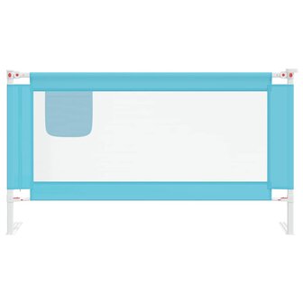 Bedhekje peuter 150x25 cm stof blauw 3