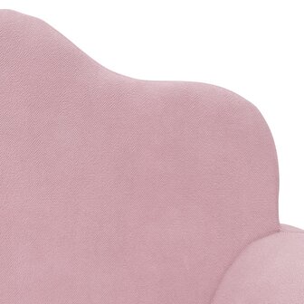Kinderbank 2-zits roze zacht pluche 6