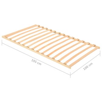 Lattenbodem met 13 latten 100x200 cm 7