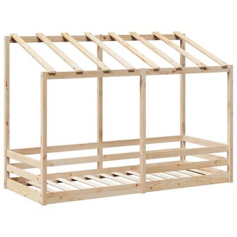 Kinderbed met bedhuis 75x190 cm massief grenenhout 3