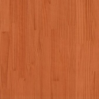 Hoogslaper met dak massief grenenhout wasbruin 90x190 cm 9