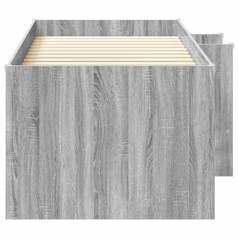 Kinder Hoogslaper Grijs Sonoma 80 x 200 cm Bewerkt hout 5