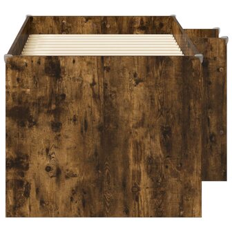 Kinder Hoogslaper Gerookt eiken 80 x 160 cm Bewerkt hout 5