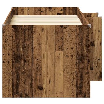 Kinder Hoogslaper Oud hout 80 x 160 cm Bewerkt hout 5