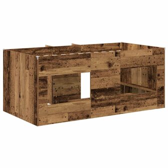 Kinder Hoogslaper Oud hout 80 x 160 cm Bewerkt hout 6