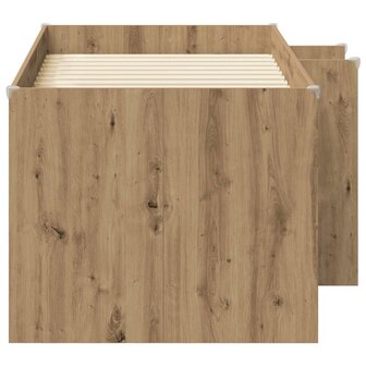 Kinder Hoogslaper Artisanaal eiken 80 x 160 cm Bewerkt hout 5